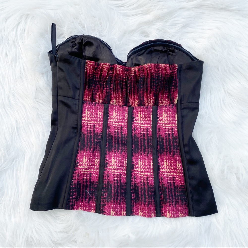 Y2K Vintage Bebe Lace Up Corset Top - Picture 2 of 7
